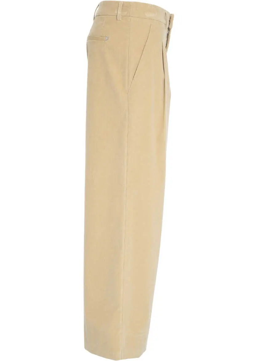 Pantaloni office Dondup Pleated pants Eloise Beige Femei (BM 19035778) 3