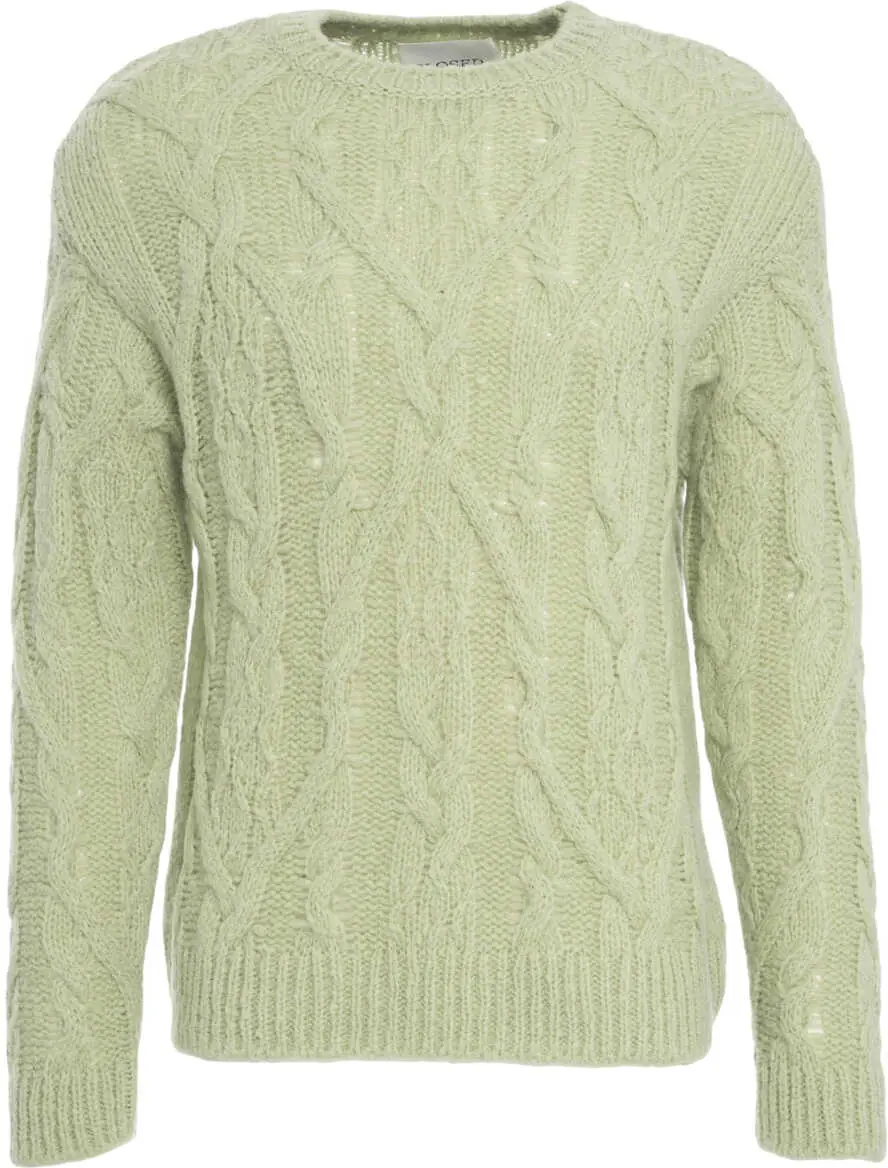 Pulovere CLOSED Cable knit sweater Green Barbati (BM 19035796) 2