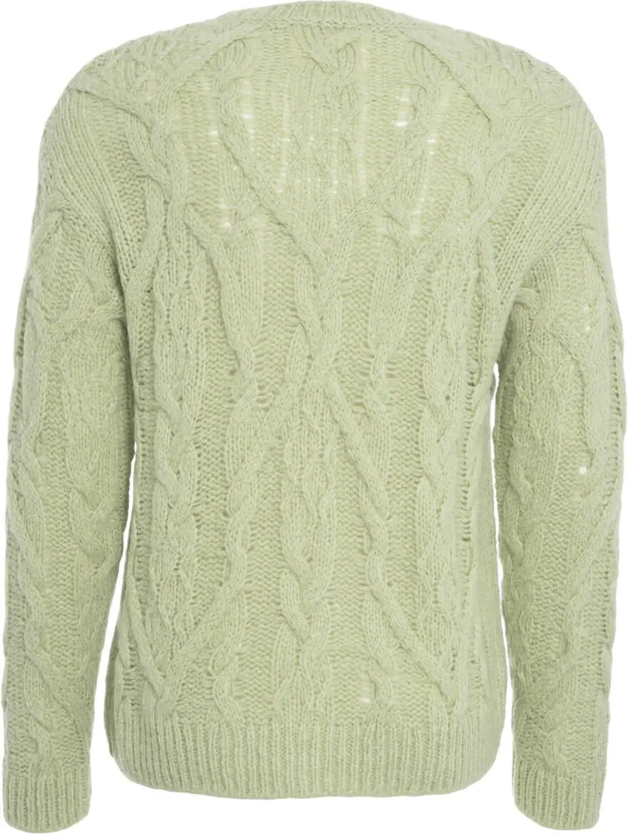 Pulovere CLOSED Cable knit sweater Green Barbati (BM 19035796) 3