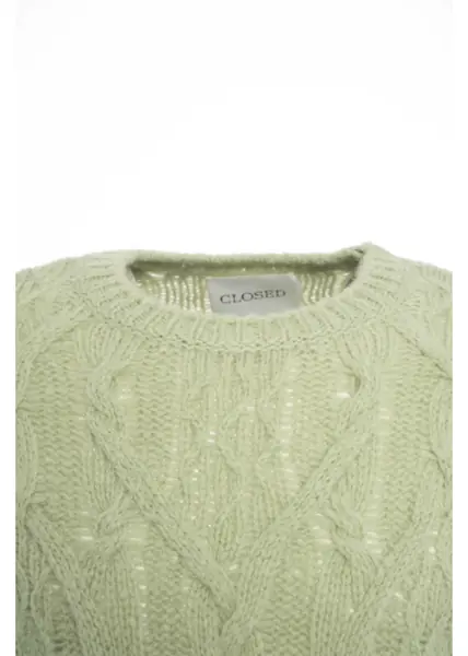 Pulovere CLOSED Cable knit sweater Green Barbati (BM 19035796) 4