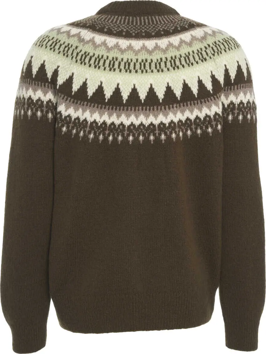 Pulovere CLOSED Sweater with Norwegian pattern Brown Barbati (BM 19035823) 3