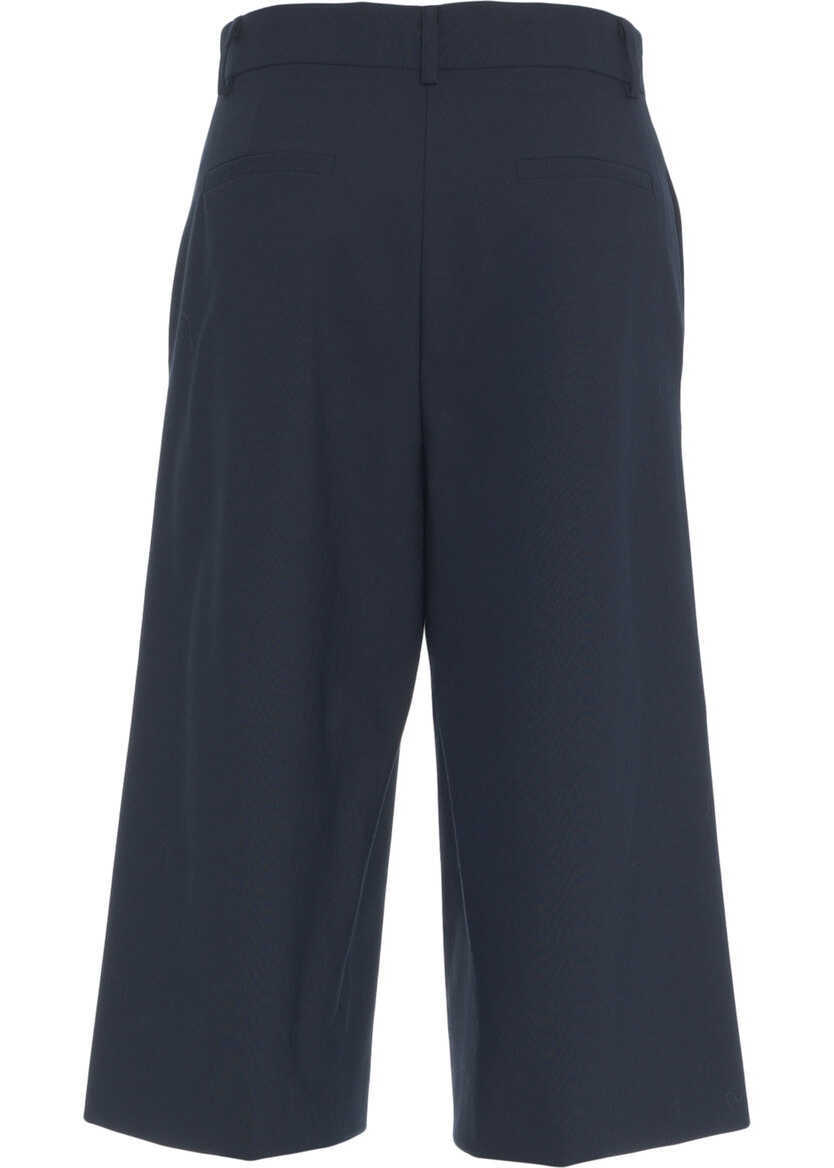 Pantaloni casual Otto d ame Pleated bermuda shorts Grey Femei (BM 19035832) 4