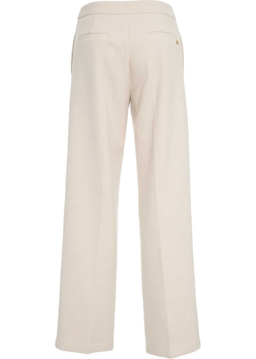Pantaloni office GUESS Pleated pants Beige Femei (BM 19035838) 4