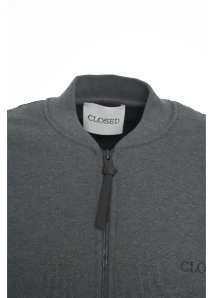 Pulovere casual CLOSED Sweat jacket with zipper Grey Barbati (BM 19035853) 4
