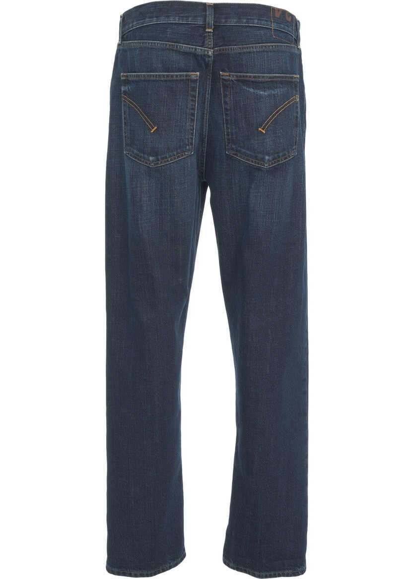 Blugi drepti Dondup Straight leg jeans Ervin Blue Barbati (BM 19035877) 4
