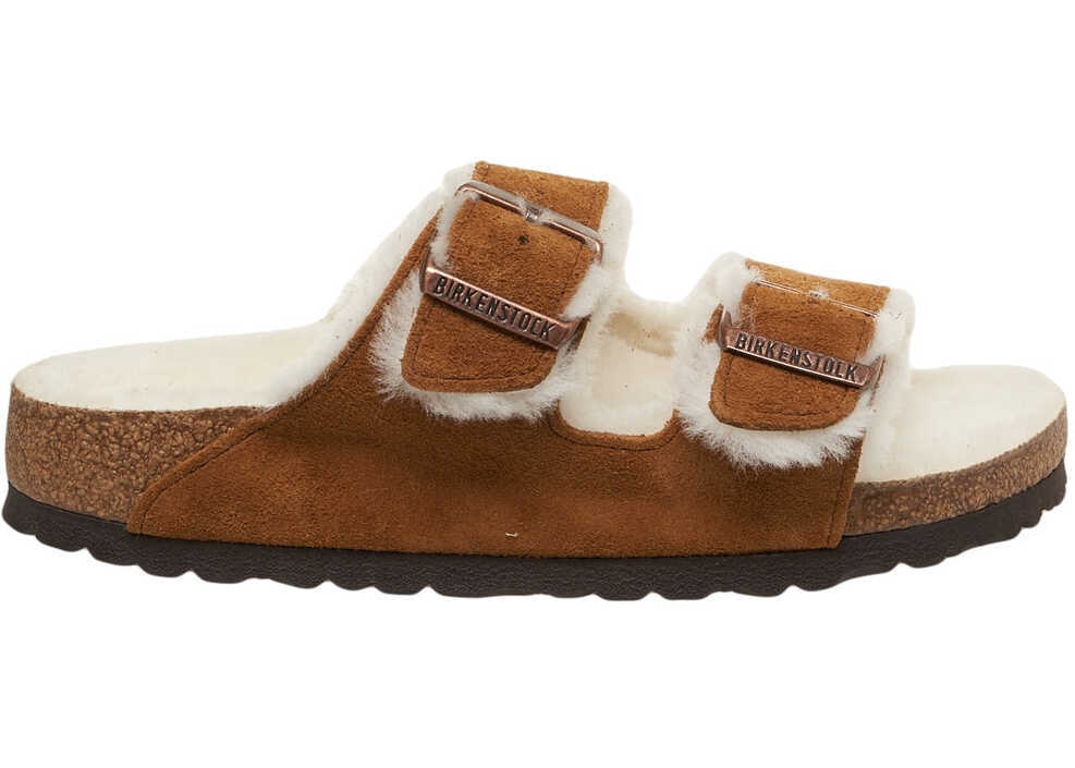 Sandale Birkenstock Sandals Arizona Shearling Brown Femei (BM 19035904) 2