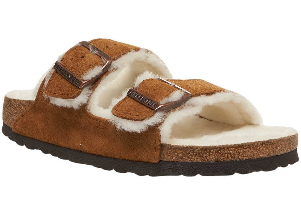 Sandale Birkenstock Sandals Arizona Shearling Brown Femei (BM 19035904) 3