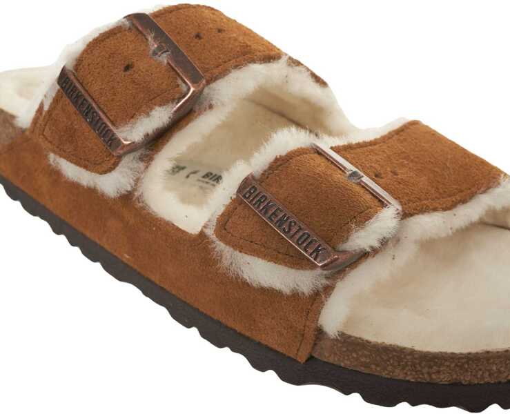 Sandale Birkenstock Sandals Arizona Shearling Brown Femei (BM 19035904) 5