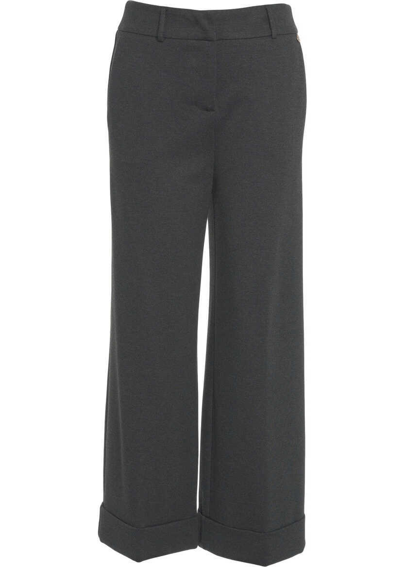 Pantaloni casual Liu Jo Cropped pants Grey Femei (BM 19035931) 2