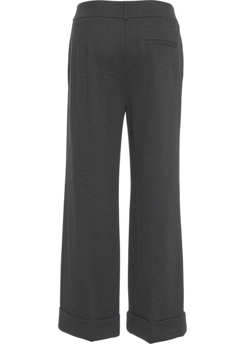 Pantaloni casual Liu Jo Cropped pants Grey Femei (BM 19035931) 4