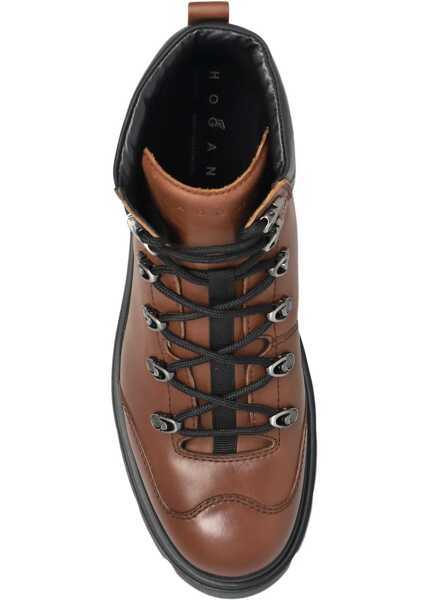 Ghete Hogan Leather ankle boots Brown Barbati (BM 19035934) 4