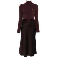 Rochii lungi Elisabetta Franchi Midi dress with high neck