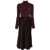 Elisabetta Franchi Midi dress with high neck Purple