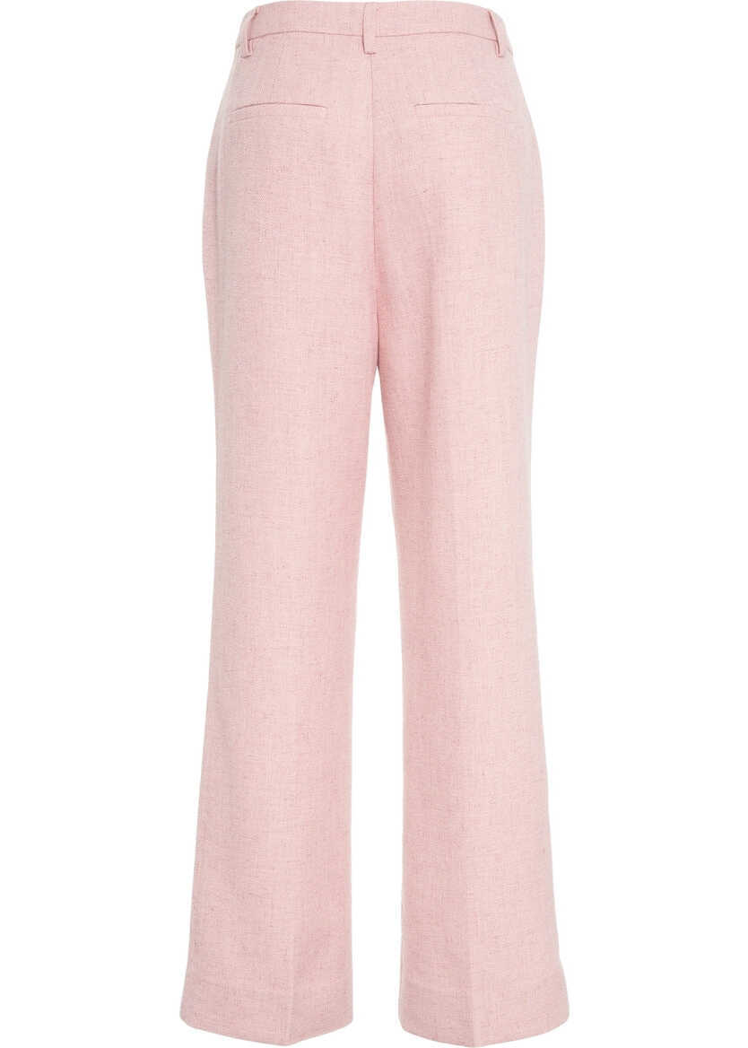 Pantaloni office Second Female Pleated pants Rosaria Rose Femei (BM 19035943) 4