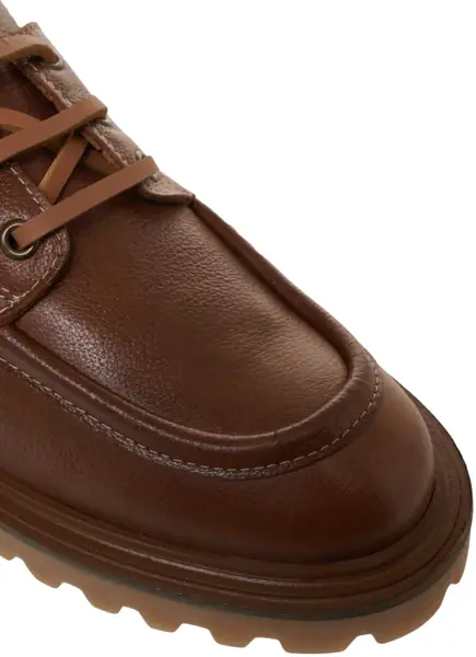 Mocasini Billi Bi Lace-up shoes in grained leather Brown Femei (BM 19035961) 5