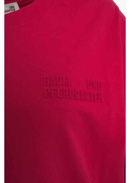 Tricouri Baum und Pferdgarten T-shirt with logo Jiana Red Femei (BM 19035970) 5