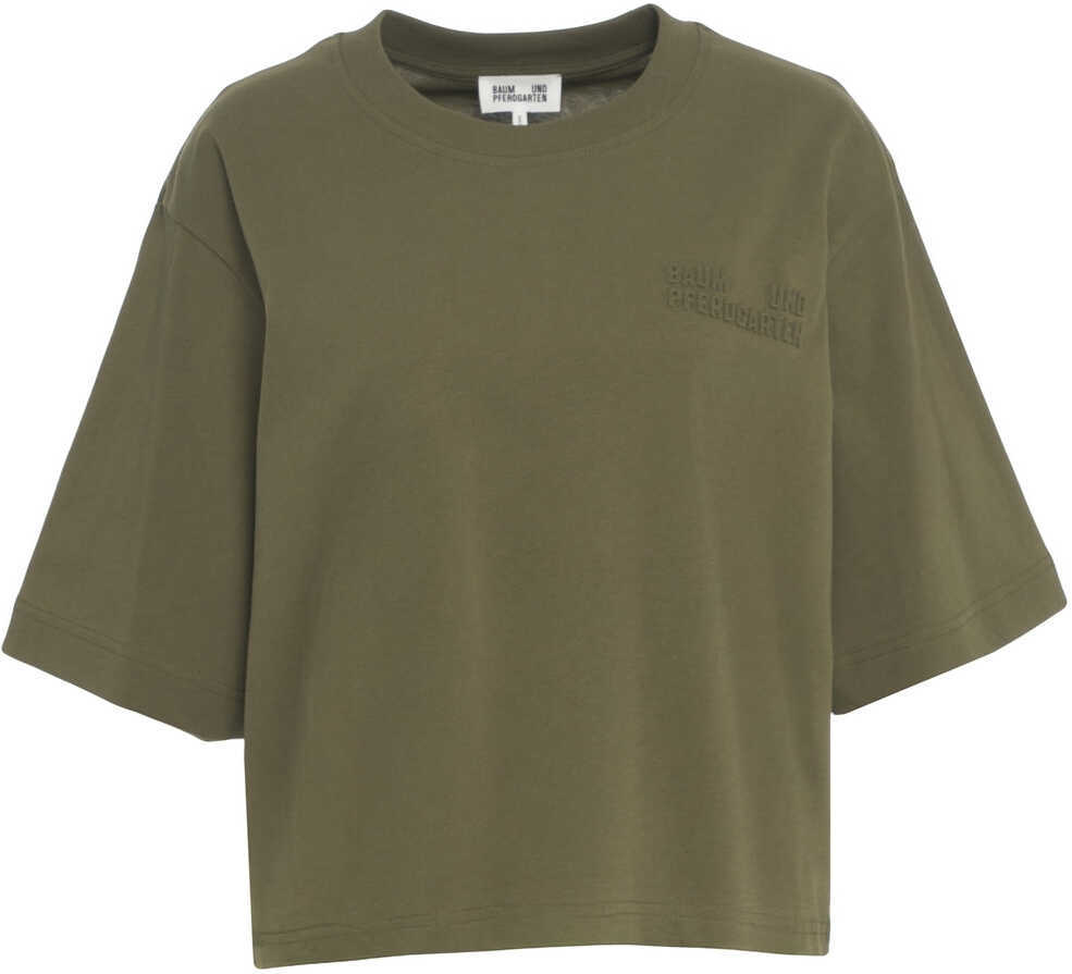 Tricouri Baum und Pferdgarten T-shirt with logo Jiana Green Femei (BM 19035970) 2