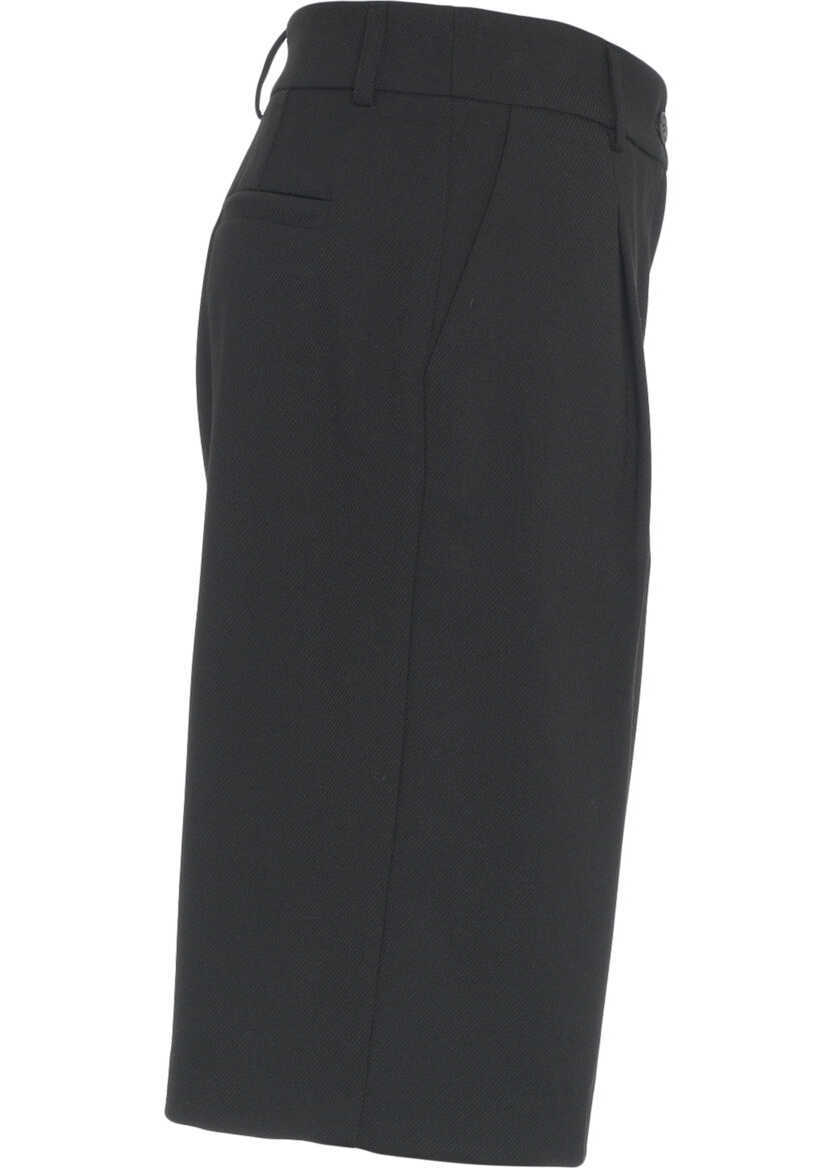 Pantaloni casual Kaos Bermuda shorts with pleats Black Femei (BM 19035973) 3