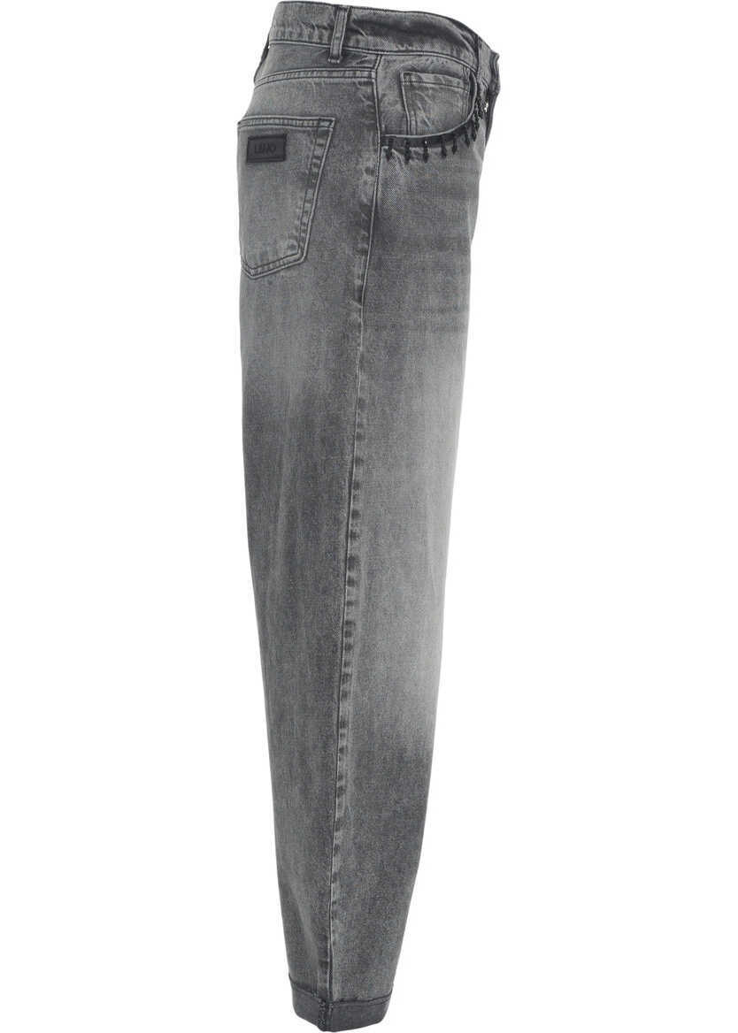 Blugi drepti Liu Jo White Carrot fit jeans Grey Femei (BM 19035982) 3