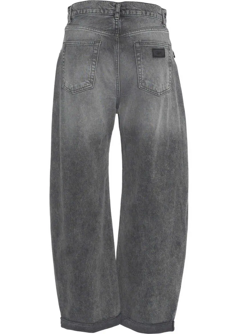 Blugi drepti Liu Jo White Carrot fit jeans Grey Femei (BM 19035982) 4