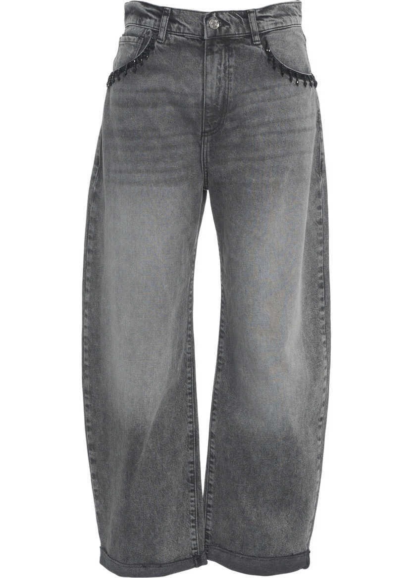 Blugi drepti Liu Jo White Carrot fit jeans Grey Femei (BM 19035982) 1