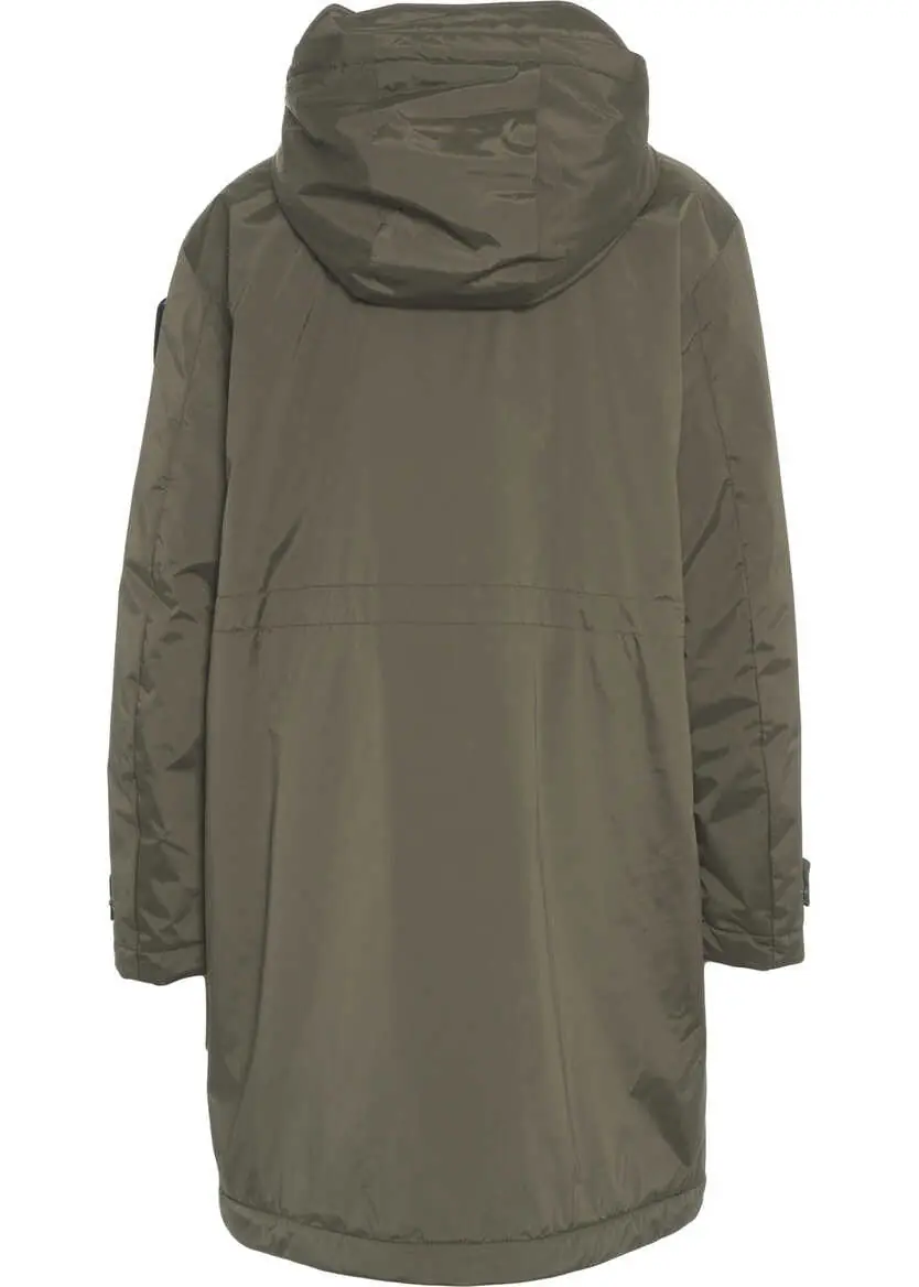 Geci Parka Blauer Parka with hood Olive Femei (BM 19036024) 3