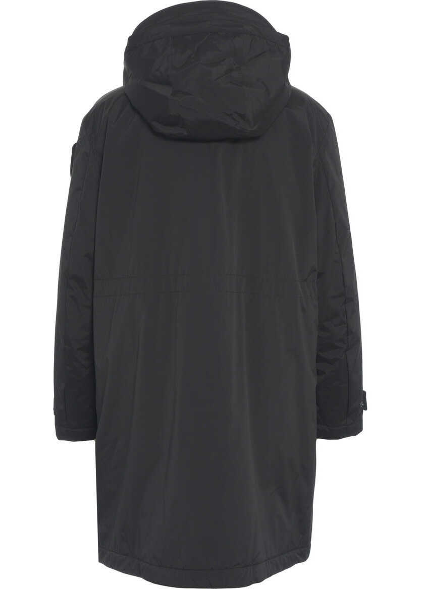 Geci Parka Blauer Parka with hood Black Femei (BM 19036024) 3