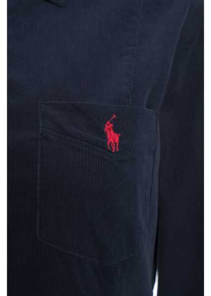 Rochii lungi Ralph Lauren Corduroy shirt dress Blue Femei (BM 19036027) 4