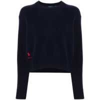 Tricouri Polo Polo Ralph Lauren Wool-Blend Crew-Neck Sweater Femei