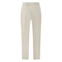 Pantaloni Zegna Zegna Ivory Wool Elegant Pants Barbati