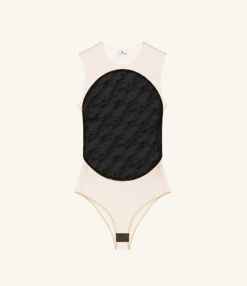 Body-uri COURRGES Courrges Bodysuit Illusion Circle Lace Black Femei (BM 19055847) 1