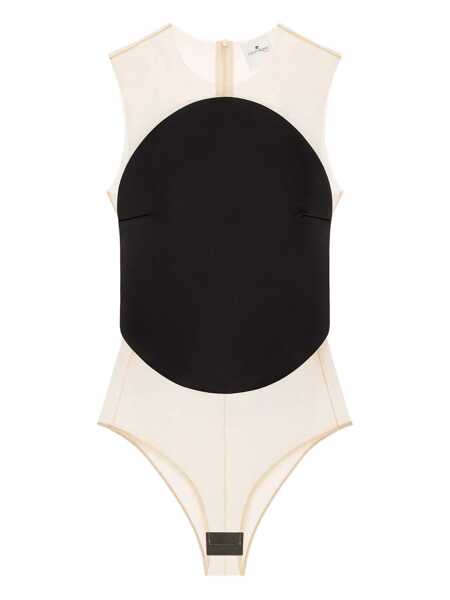 Body-uri COURRGES Courrges Bodysuit Illusion Circle Satin Black Femei (BM 19055850) 1