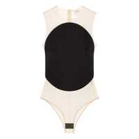 Body-uri Courrèges Bodysuit Illusion Circle Satin Femei