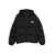 MSGM Msgm Black Short Down Jacket With Zip And White Label Black