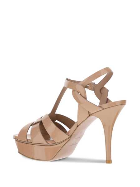 Sandale Saint Laurent Saint Laurent Tribute 75 P S Vi Vernice Soft Beige Femei (BM 19056123) 3