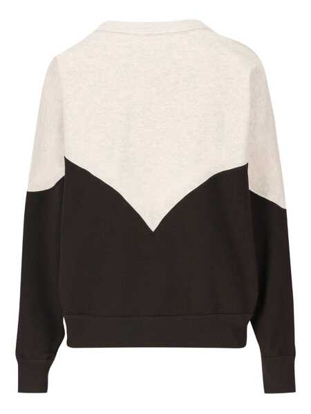 Pulovere Isabel Marant Isabel Marant toile Two-Tone Crewneck Sweatshirt Black Femei (BM 19056138) 2
