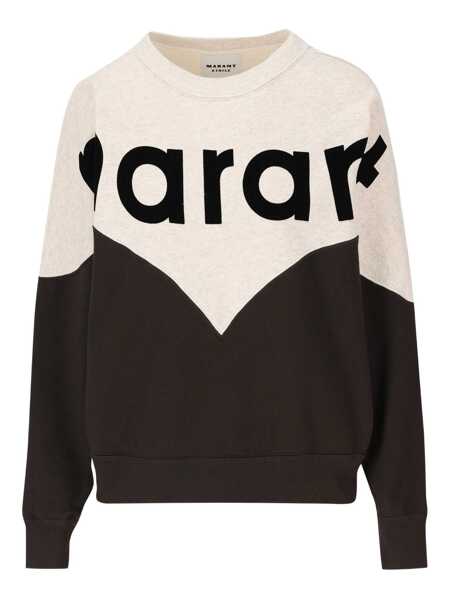 Pulovere Isabel Marant Isabel Marant toile Two-Tone Crewneck Sweatshirt Black Femei (BM 19056138) 1