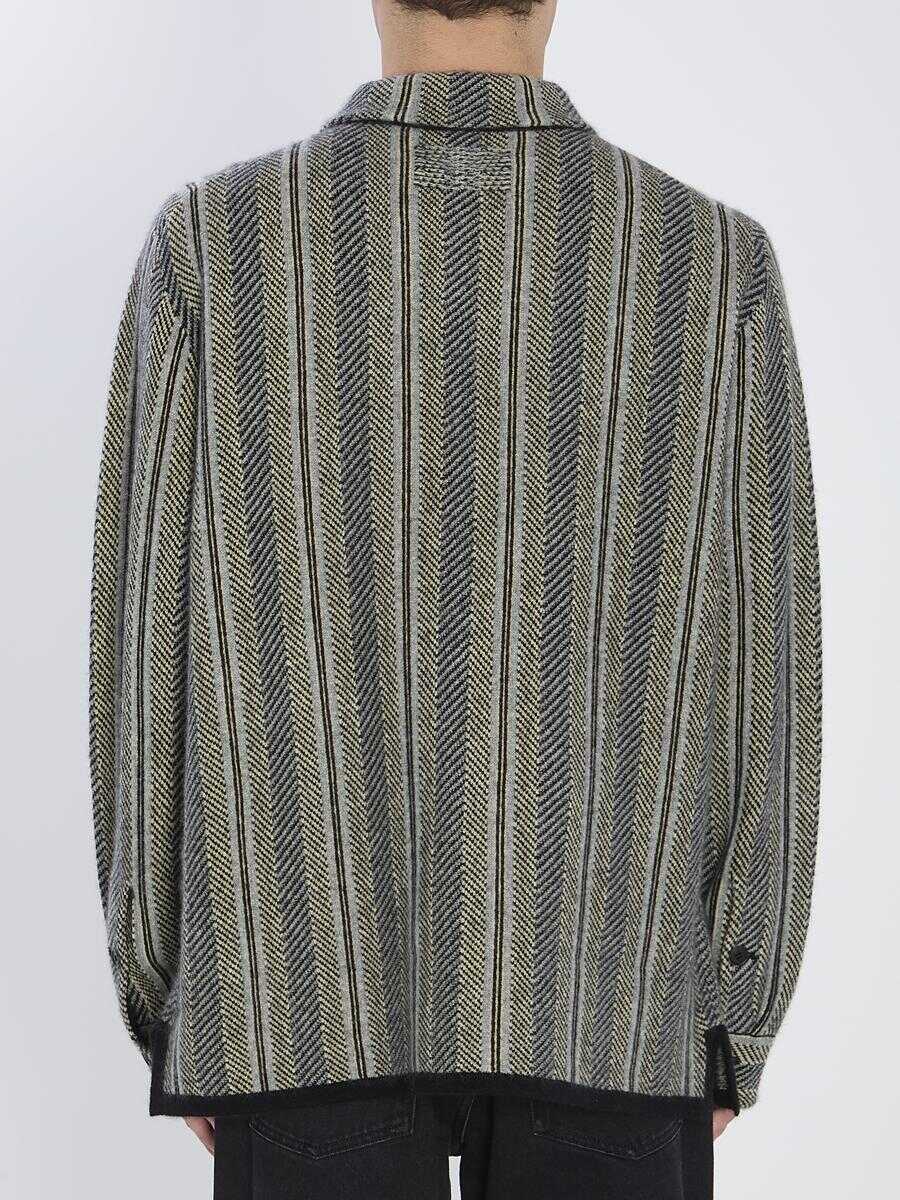 Pulovere GUEST IN RESIDENCE Stripe Work Shirt GREY Femei (BM 19056231) 4