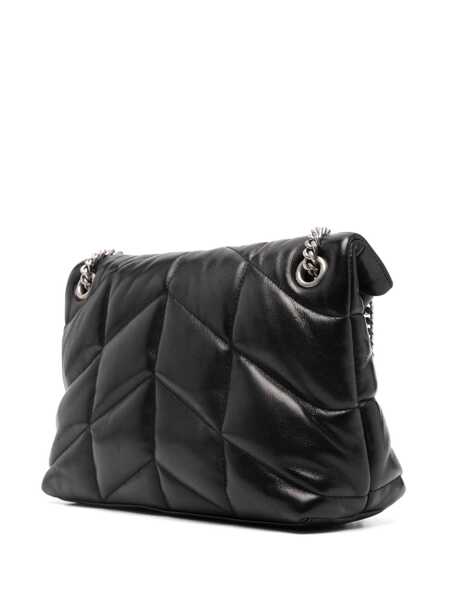 Genti de mana Saint Laurent Saint Laurent Bo Mng Puffer S Sintra Spo Black Femei (BM 19056336) 3