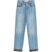 Blugi Valentino Garavani Blue Cotton Denim Jeans Femei