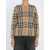 Burberry Check Wool And Cashmere Cardigan Beige