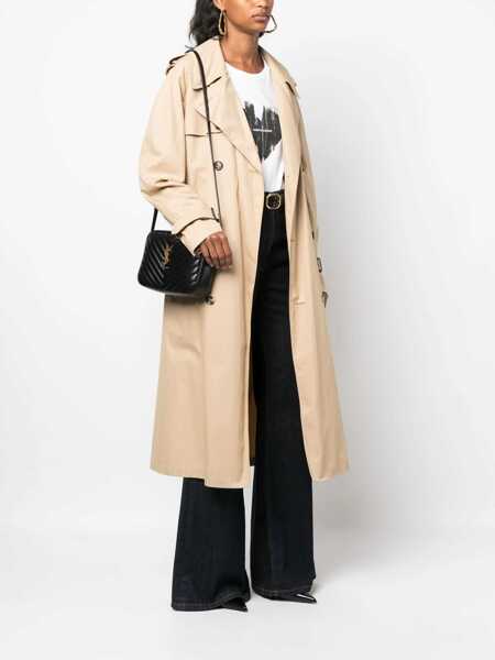 Genti de mana Saint Laurent Saint Laurent Bo Mng Lou Vitello Piumott Black Femei (BM 19056483) 2