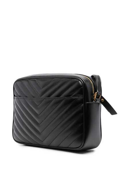 Genti de mana Saint Laurent Saint Laurent Bo Mng Lou Vitello Piumott Black Femei (BM 19056483) 3