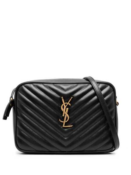 Genti de mana Saint Laurent Saint Laurent Bo Mng Lou Vitello Piumott Black Femei (BM 19056483) 1