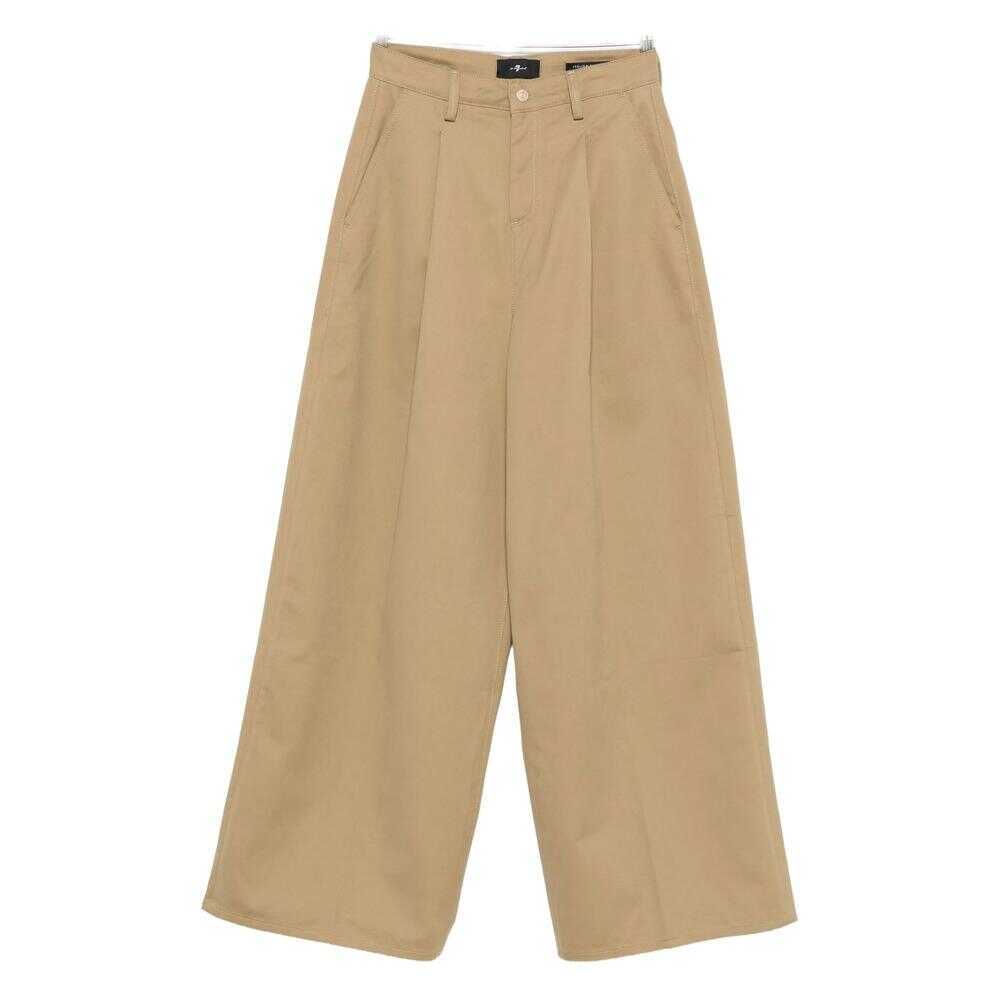 Pantaloni casual 7 For All Mankind 7 For All Mankind Trousers Beige Femei (BM 19056567) 1