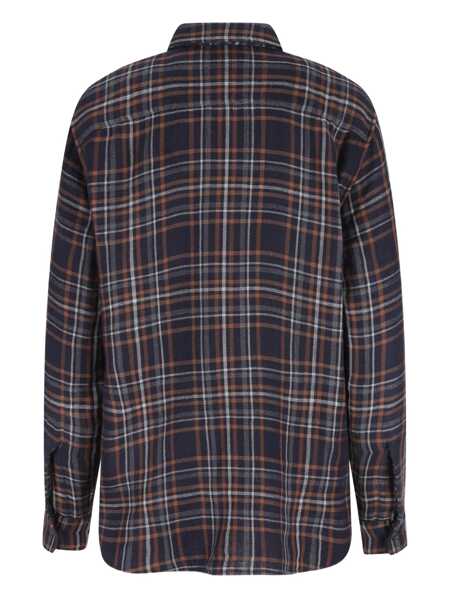 Camasi Saint Laurent Saint Laurent Check Pattern Shirt BLUE Femei (BM 19056858) 2