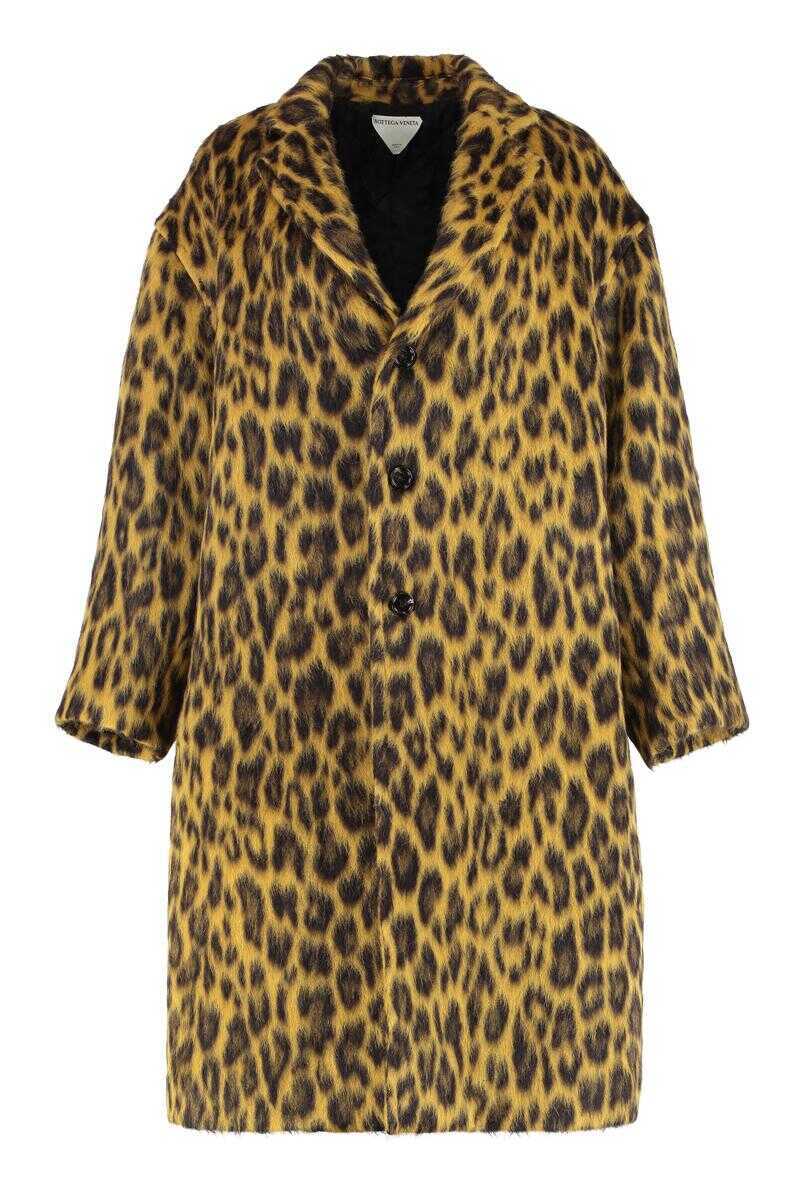 Paltoane Bottega Veneta Bottega Veneta Leopard Print Oversized Coat Multicolor Femei (BM 19056864) 1