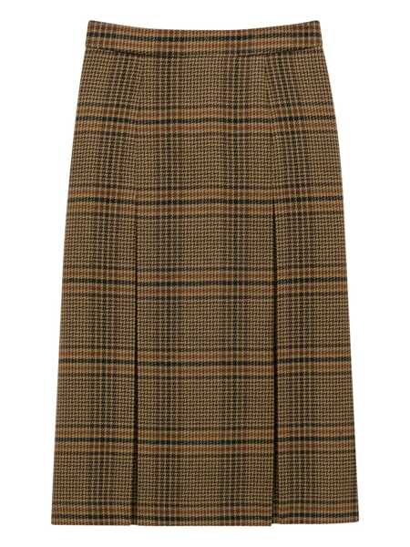 Geci Saint Laurent Saint Laurent Jupe Prince De Galles Tricolor MARRON BEIGE ROUX Femei (BM 19056879) 1