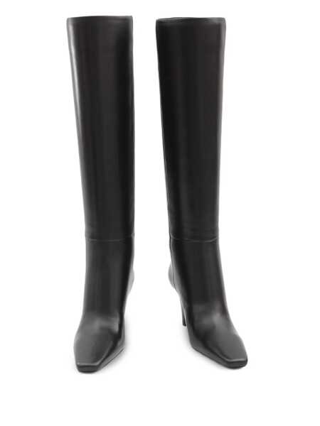 Bocanci Saint Laurent Saint Laurent Jill 75 Boot Nappa Piano/Lt B Black Femei (BM 19056894) 4