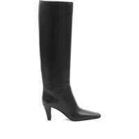Bocanci Saint Laurent Jill 75 Boot Nappa Piano/Lt B Femei